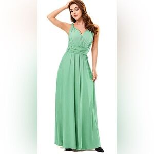 Clothink Large Convertible Dress, sea foam green
